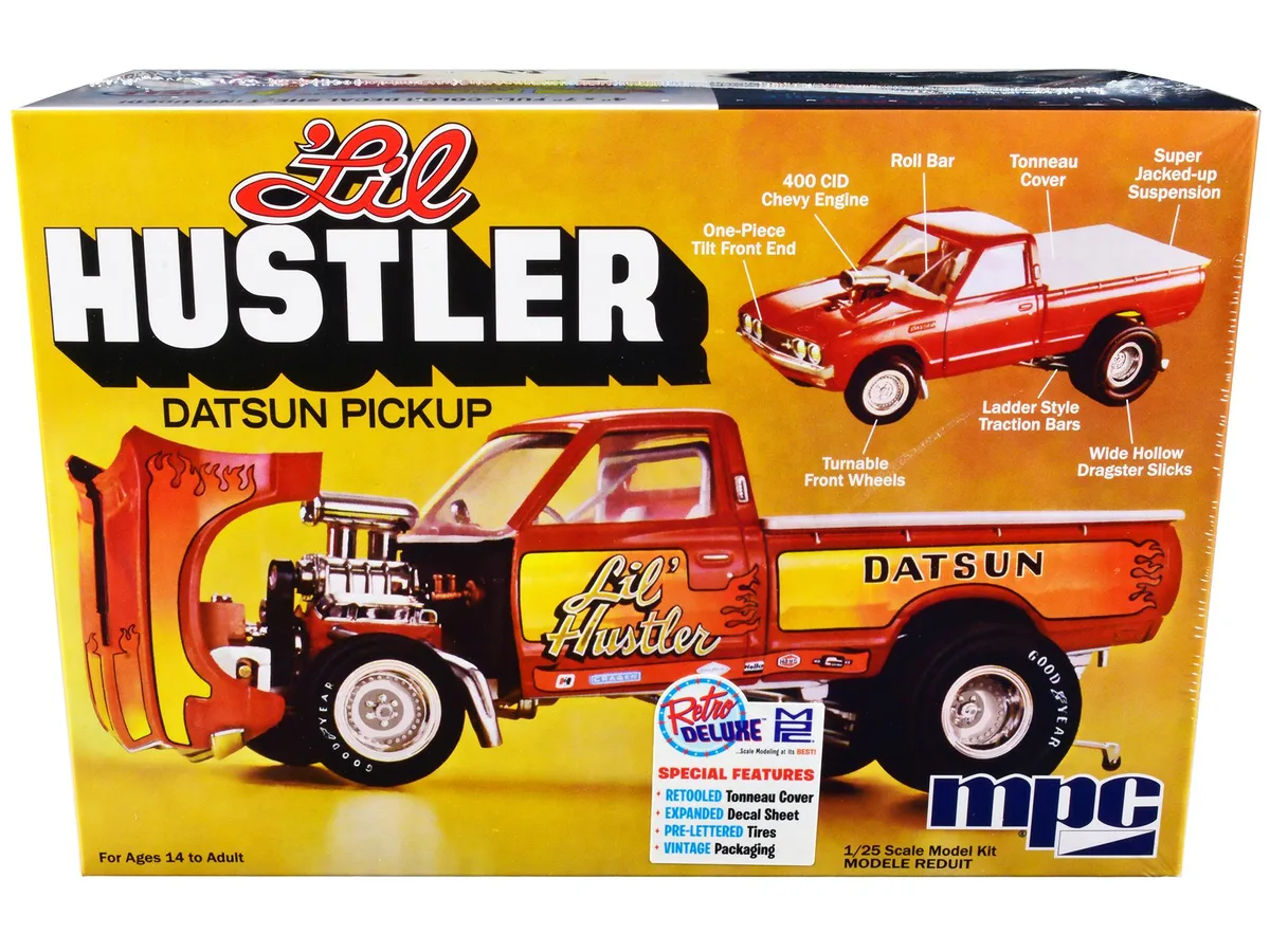 Mpc Mpc 1975 Datsun Pickup "Lil Hustler" 1/25 Scale Model Kit — product photo
