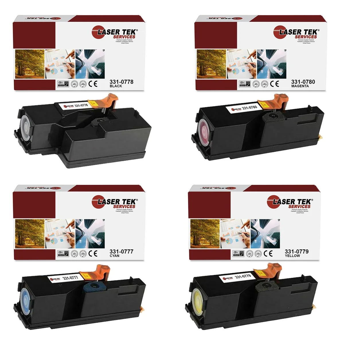 Laser Tek Services Laser Tek Services 1250 Compatible Toner Cartridge 4PK — product photo
