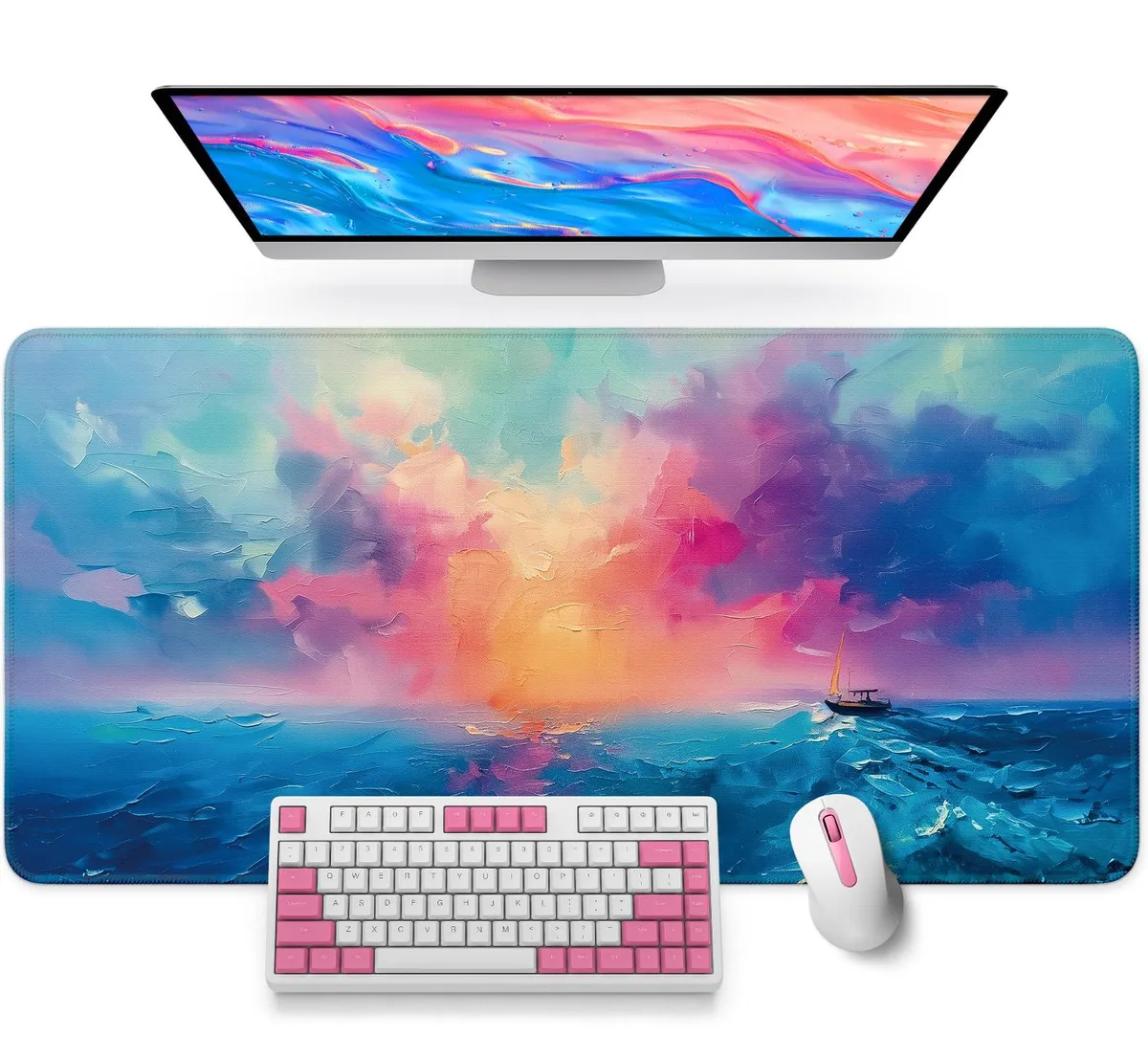  ZapDesk ZD005 J-Sunset mouse pad 31.5 x 11.8 in — product photo