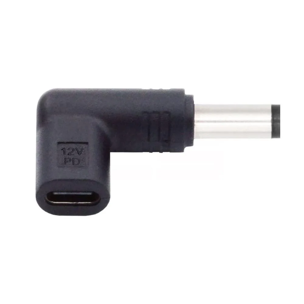 Fervit Fervit USB 3.1 Type-C Female to DC 12V 5.5x2.1mm 90° Adapter PD Trigger — product photo