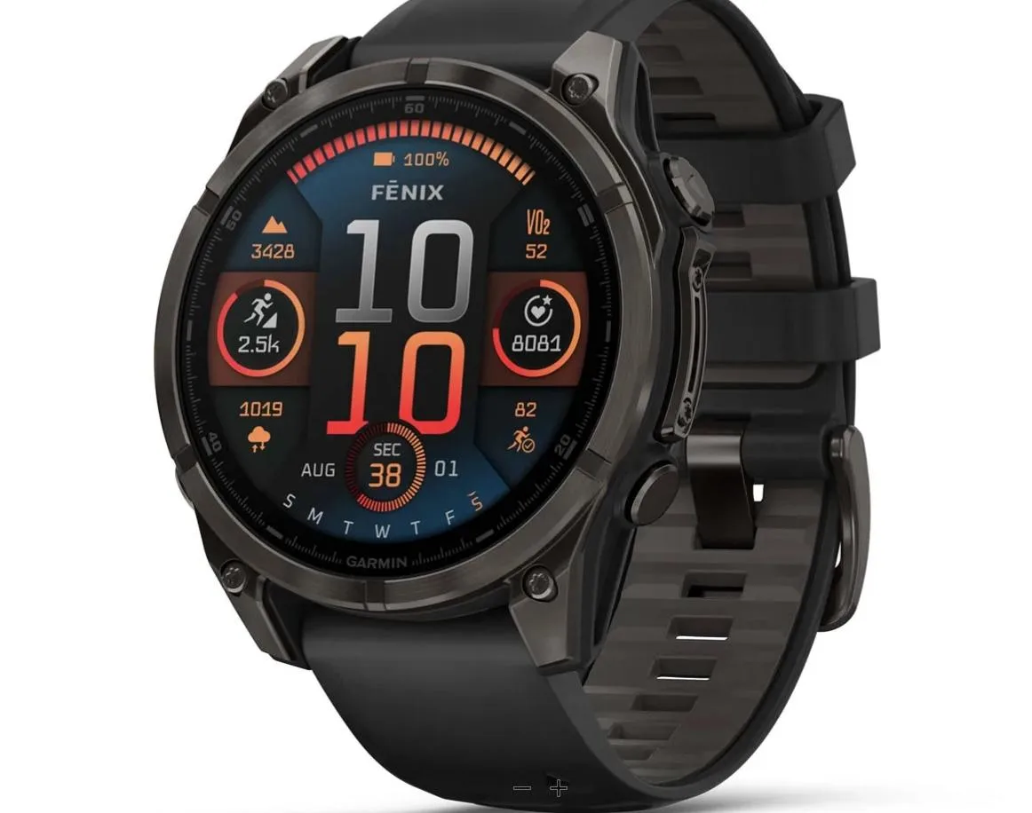 Garmin Garmin fēnix 8 47 mm AMOLED Sapphire Carbon Gray DLC Titanium wearable technology — product photo