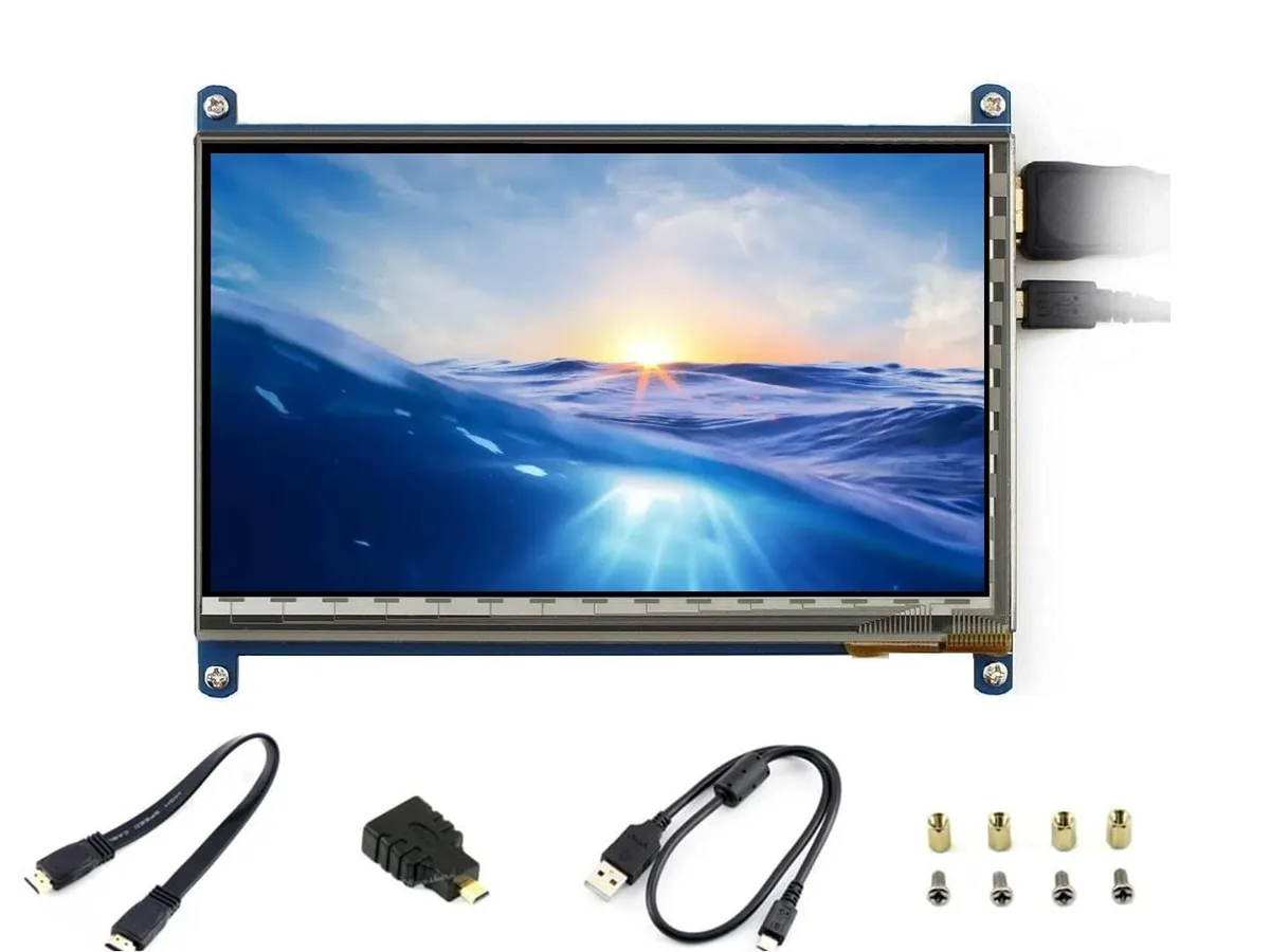 LORDWORLD LORDWORLD 7 inch Capacitive Touch Screen IPS Display HDMI LCD Module 1024x600 — product photo