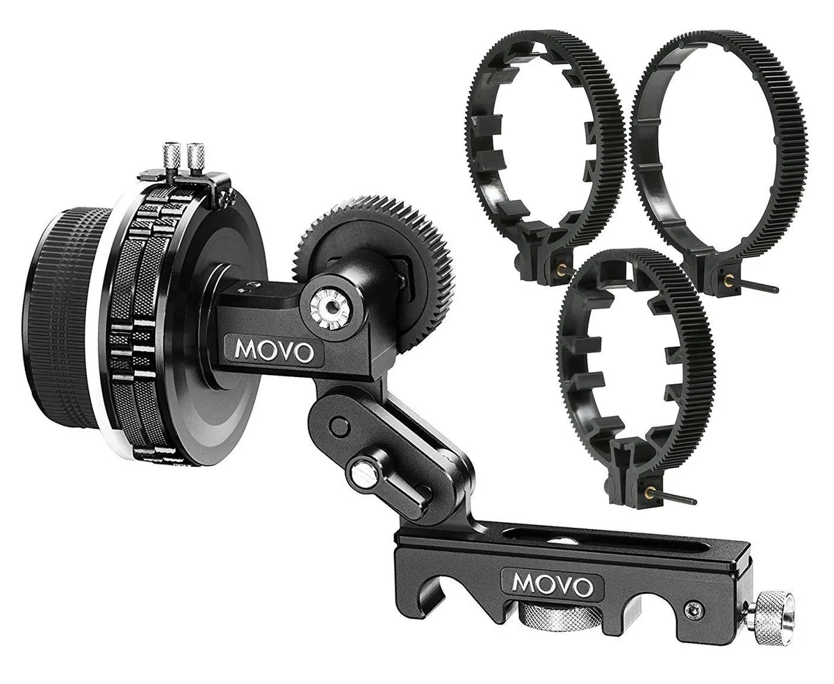 Movo Movo F2X Follow Focus with 66mm, 77mm & 88mm Gear Rings — product photo