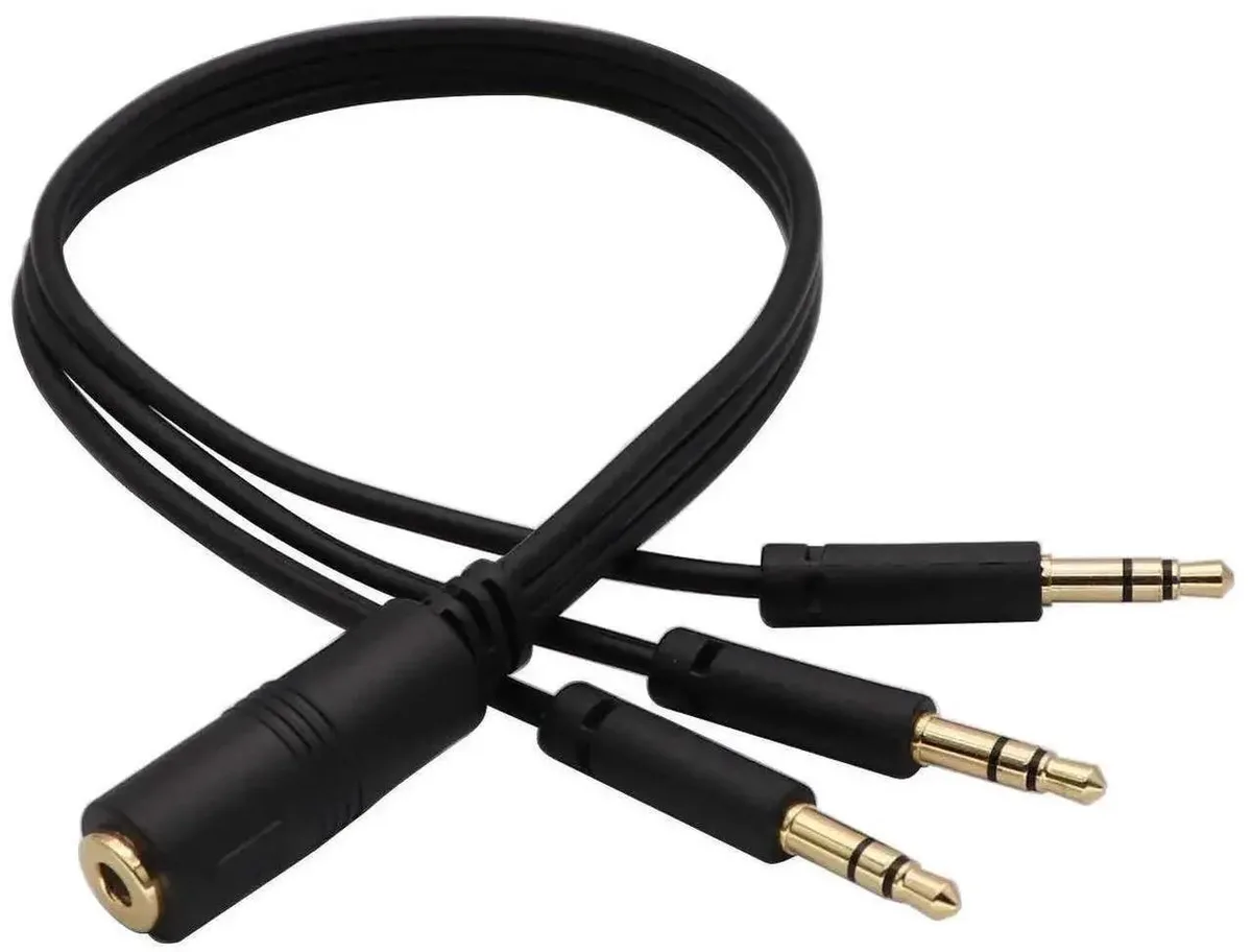 SMUGDESK SMUGDESK 3.5mm 3-Pole Audio Splitter 30cm/12 Inch — product photo