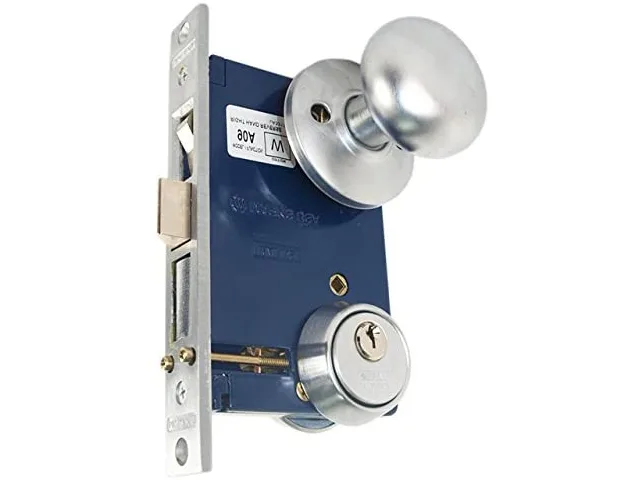 Marks USA Marks USA 22AC/26D-W LHR Satin Chrome Double Cylinder Mortise Door Lock — product photo
