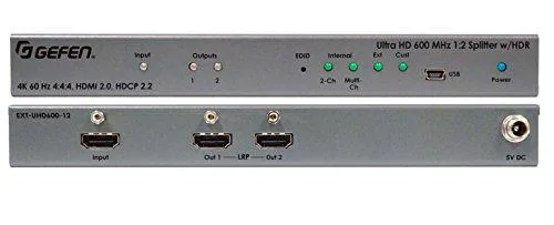 Gefen Gefen EXT-UHD600-12 1:2 HDMI 2.0 600 MHz HDR video accessory — product photo