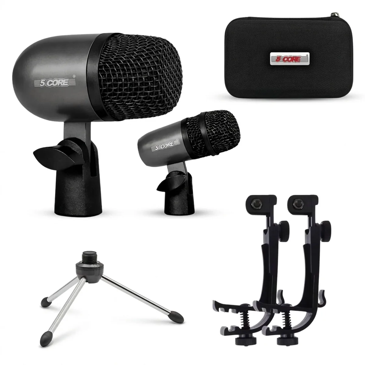 5 Core 5 Core Tabla Mic BLK — Dynamic Instrument Microphone Set — product photo