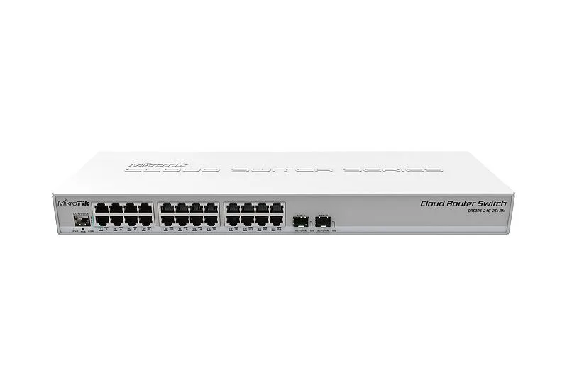 Mikrotik Mikrotik CRS326-24G-2S+RM network switch 24 Gigabit 2 SFP+ 800MHz 512MB — product photo