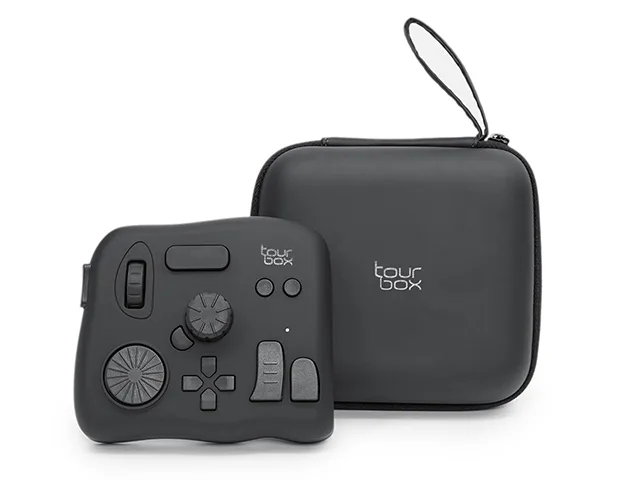 TourBox TourBox NEO graphics tablet with storage bag — product photo