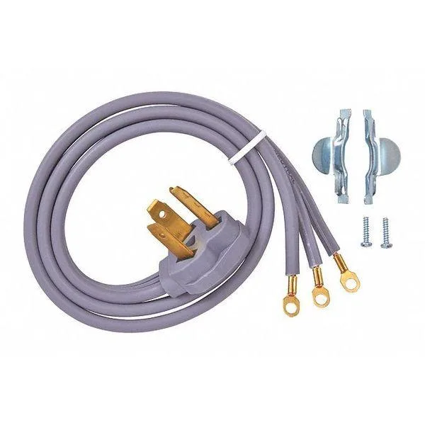GE GE 30A 3-pin dryer cord 7.000 ft gray — product photo