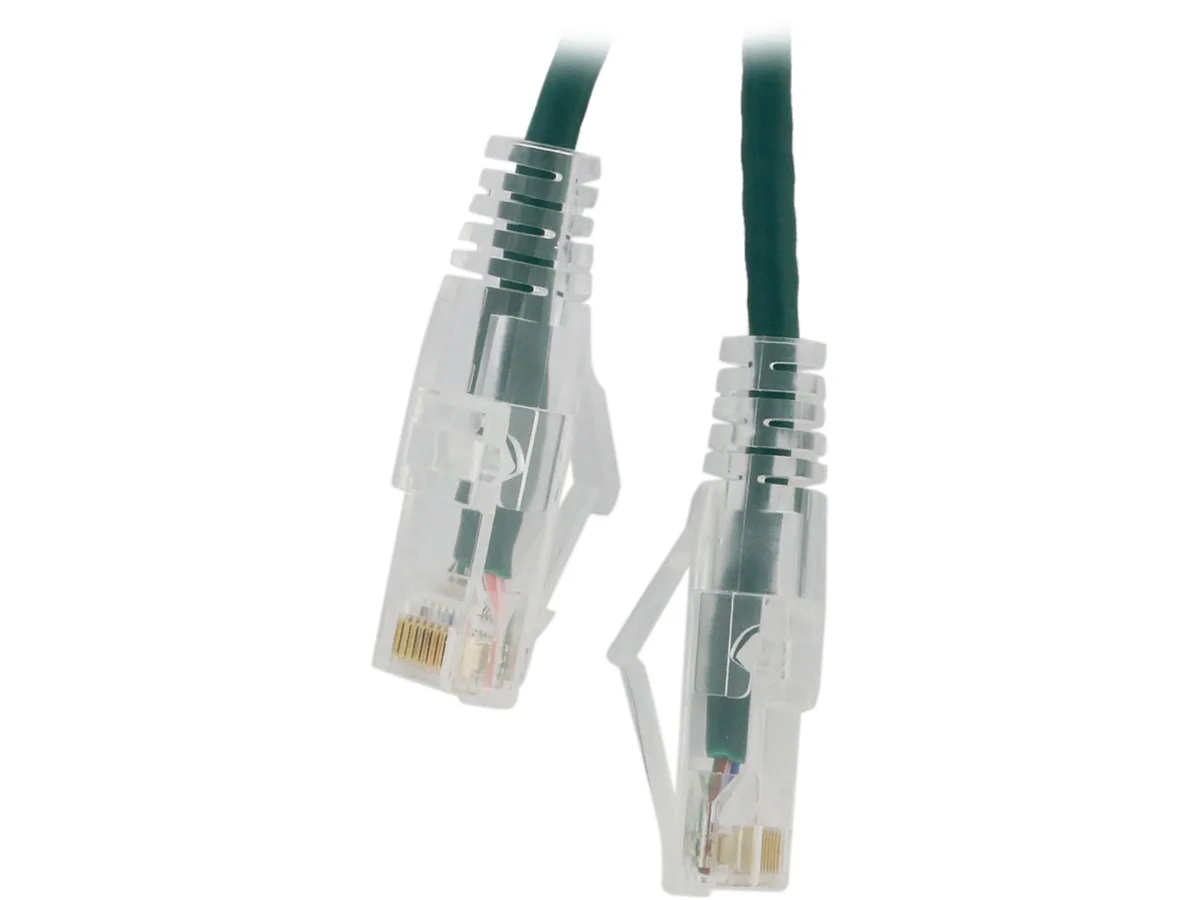 Nippon Labs Nippon Labs SLCAT6-28-2GN network ethernet cable Cat6 2ft 28 AWG Green — product photo