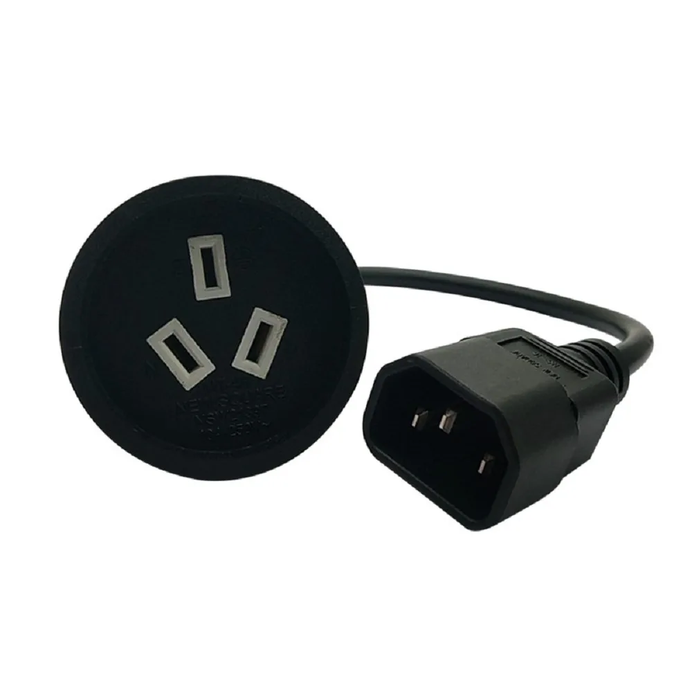 TeKit TeKit C14 to SAA AU 3-pin power adapter cord .5 ft 10A 250V — product photo