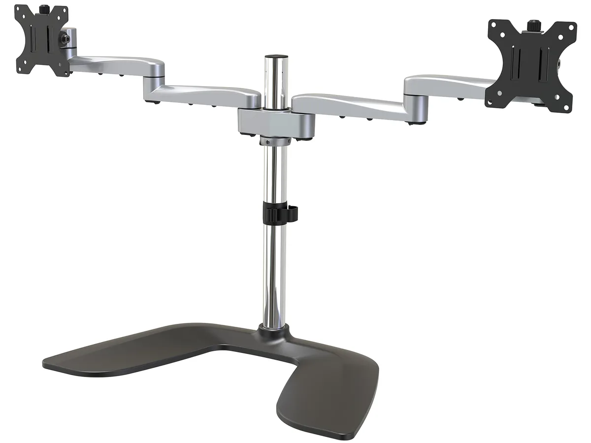 STARTECH STARTECH ARMDUALSS Dual Monitor Stand 32" Articulating Arms Black Silver — product photo
