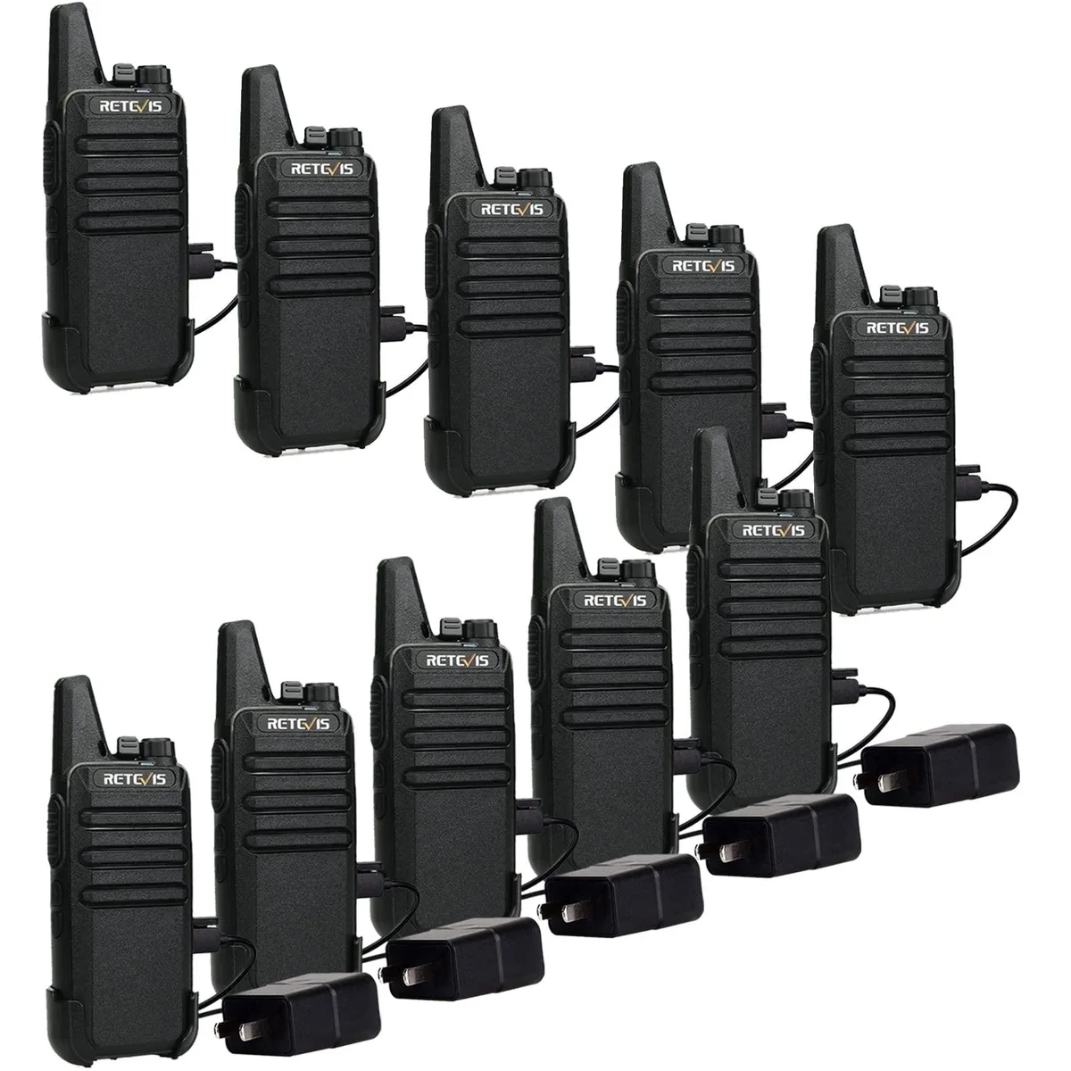 KEHIPI KEHIPI RT22 two-way radio, black, 10 pcs, 5 box — product photo