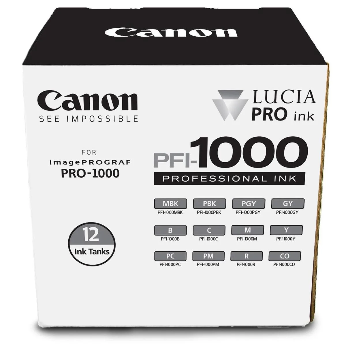 Canon Canon 0545C006 PFI-1000 12 Ink LUCIA PRO Pack — product photo