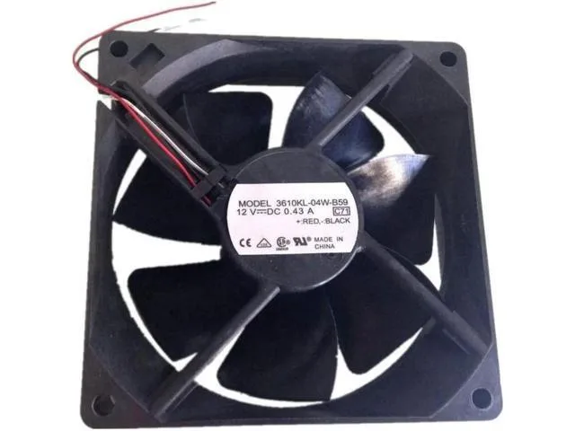 LORDWORLD LORDWORLD 3610KL-04W-B59 3-Wire 92x92x25mm 12V .43A Cooling Fan — product photo