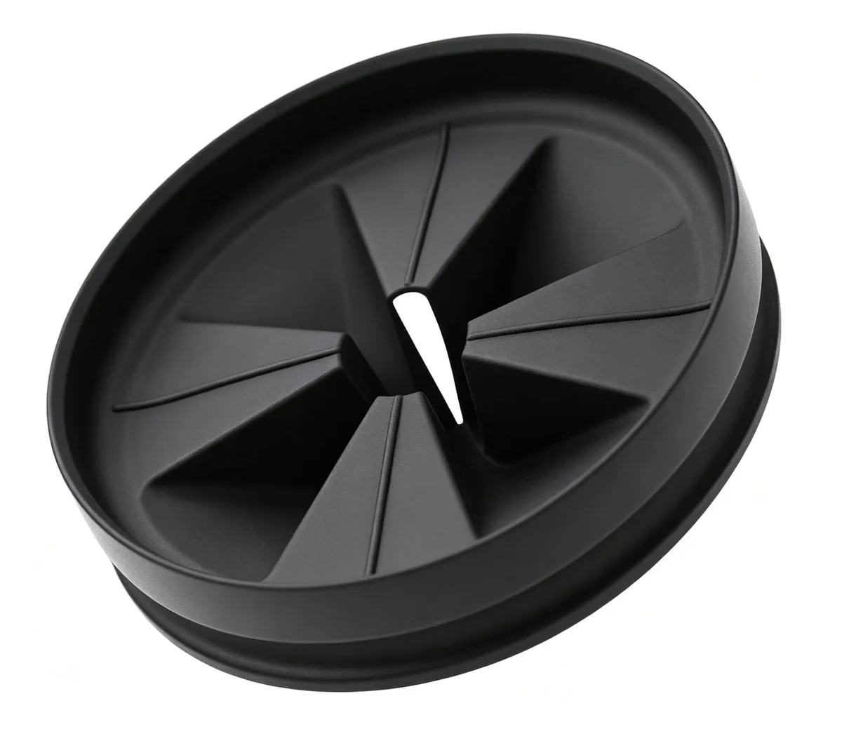  Funmit 3 3/8" Quiet Collar Sink Baffle for InSinkErator Evolution Series, Black — product photo