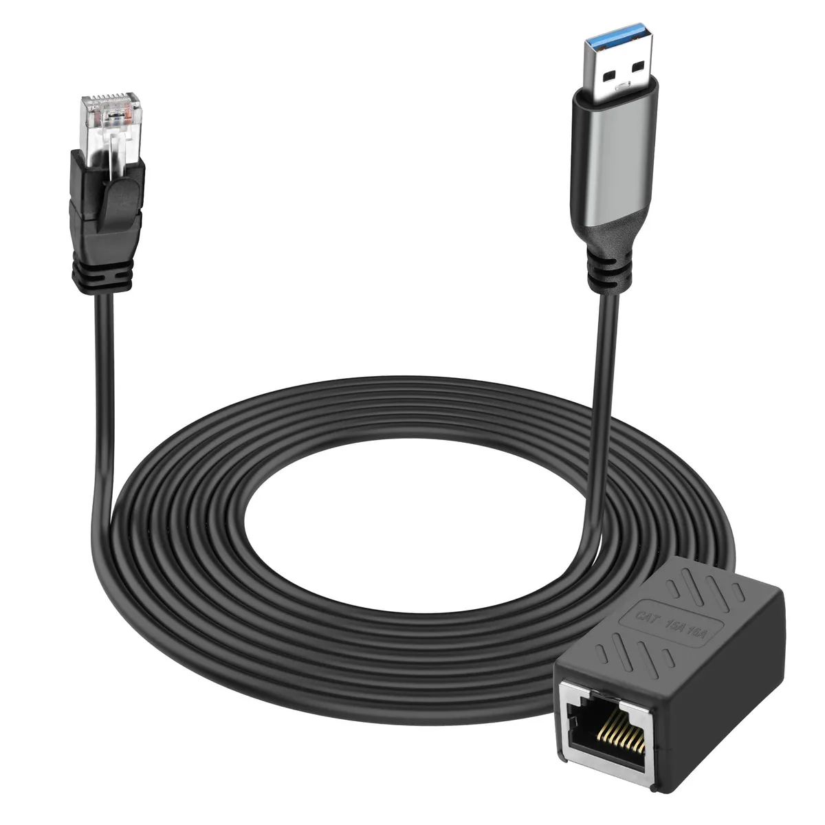 BUCIER BUCIER USB 3.0 to RJ45 Ethernet Cable 26AWG 2M/6.5FT — product photo