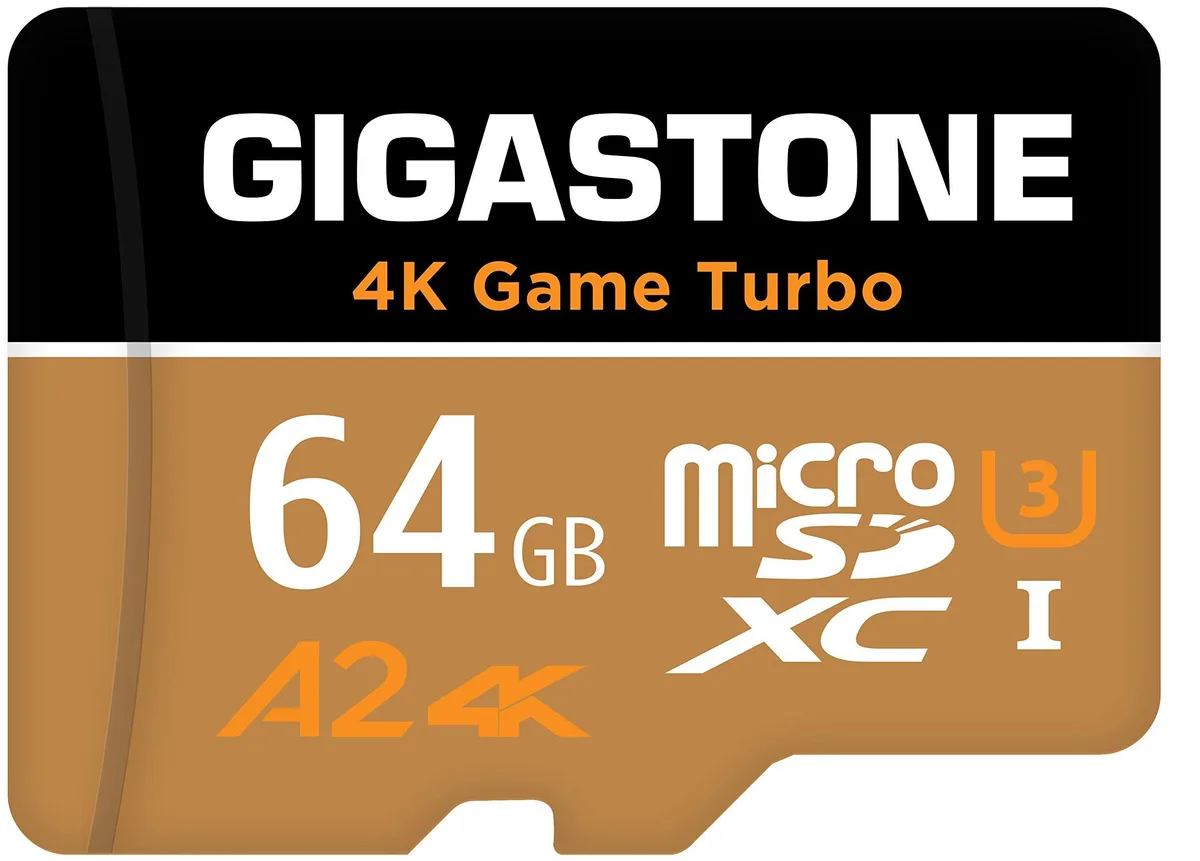 Gigastone Corporation Gigastone Corporation 64GB microSDXC Game Turbo 95/35MB/s U3 A2 V30 memory card — product photo