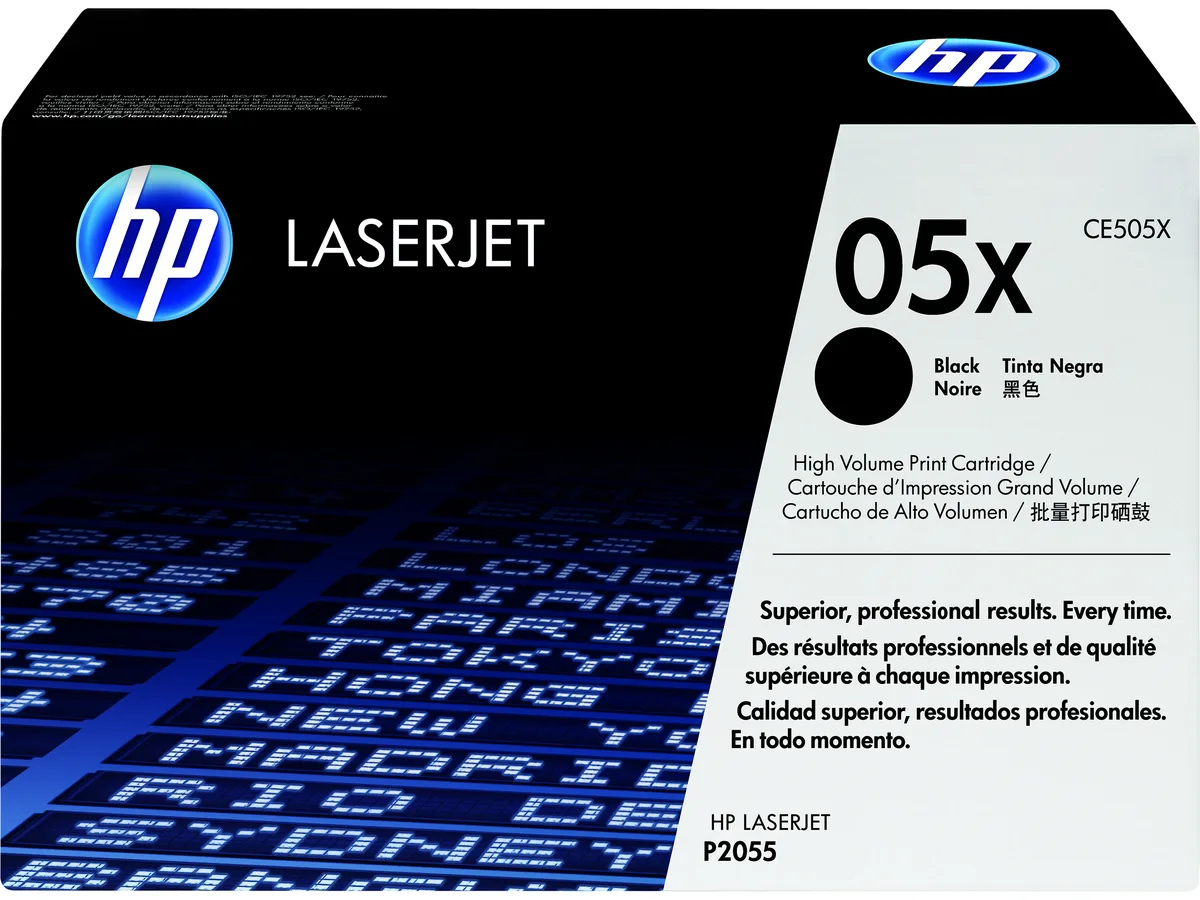 HP HP CE505X 05X High Yield Black Toner Cartridge 6500 Pages — product photo
