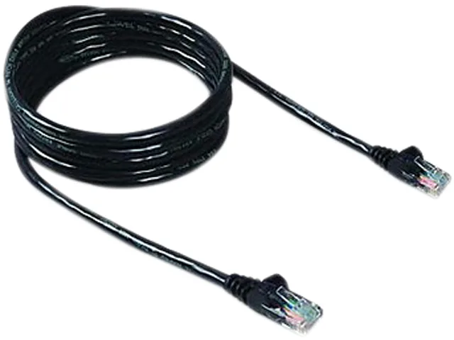 Belkin Belkin A3L980-10-BLK network ethernet cable Cat 6 10 ft Black — product photo