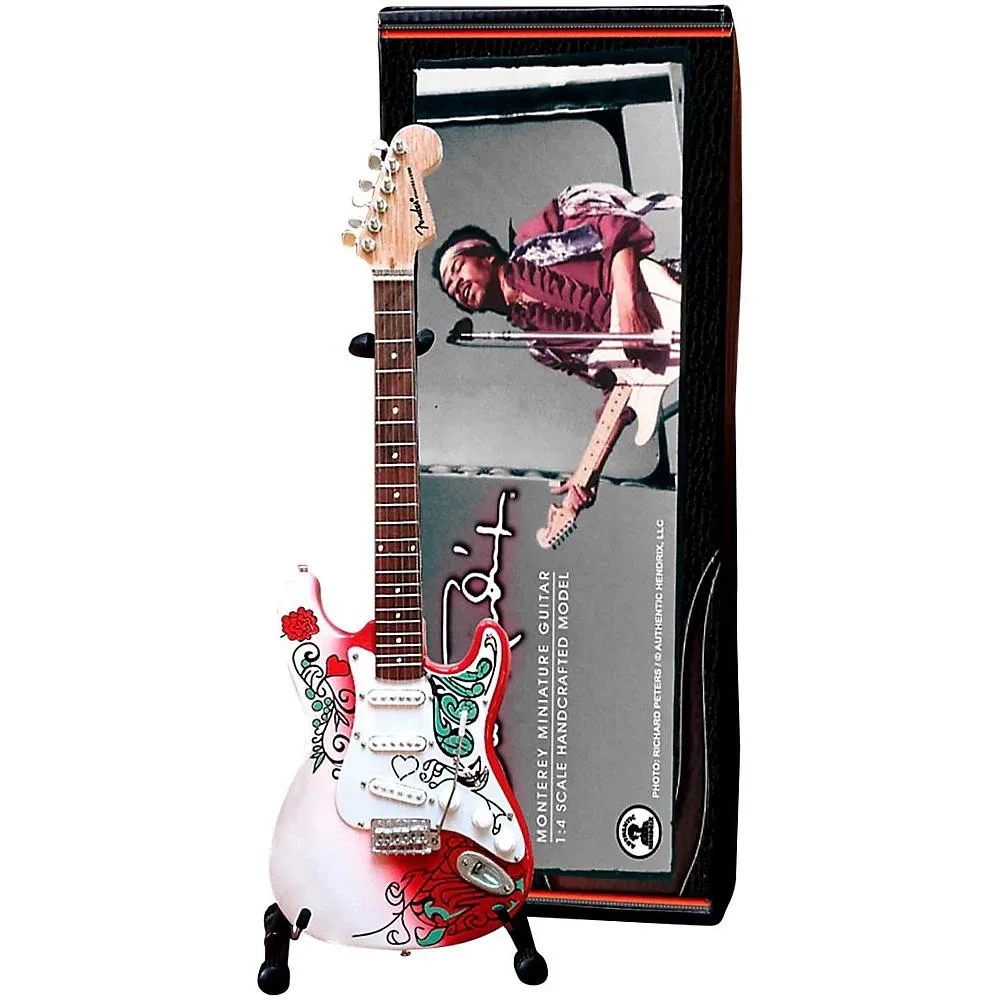 Axe Heaven Axe Heaven Jimi Hendrix Monterey Stratocaster Miniature Guitar Collectible — product photo