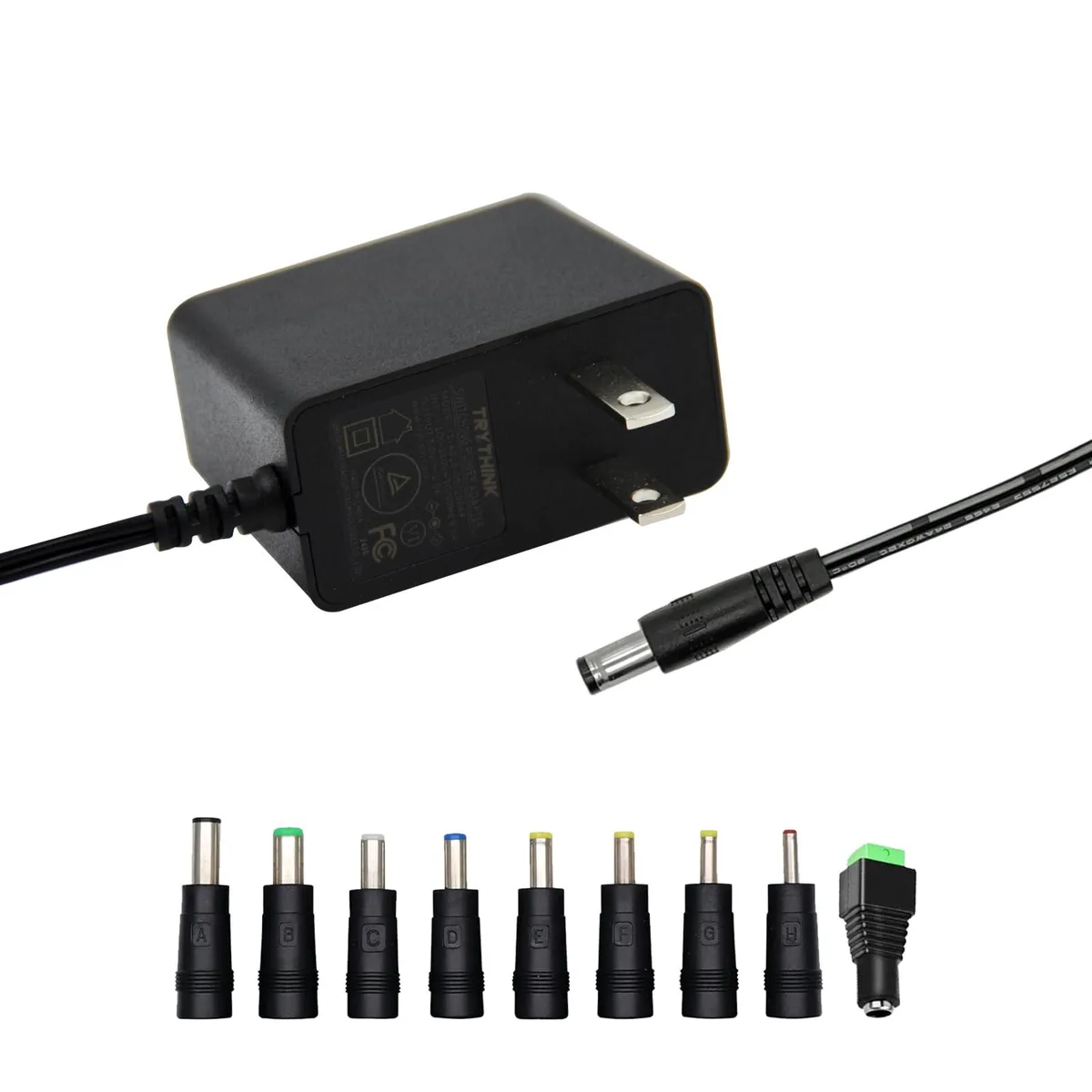  Dell TS-A010-050200AF 5V 2A 10W power adapter with 9 tips — product photo