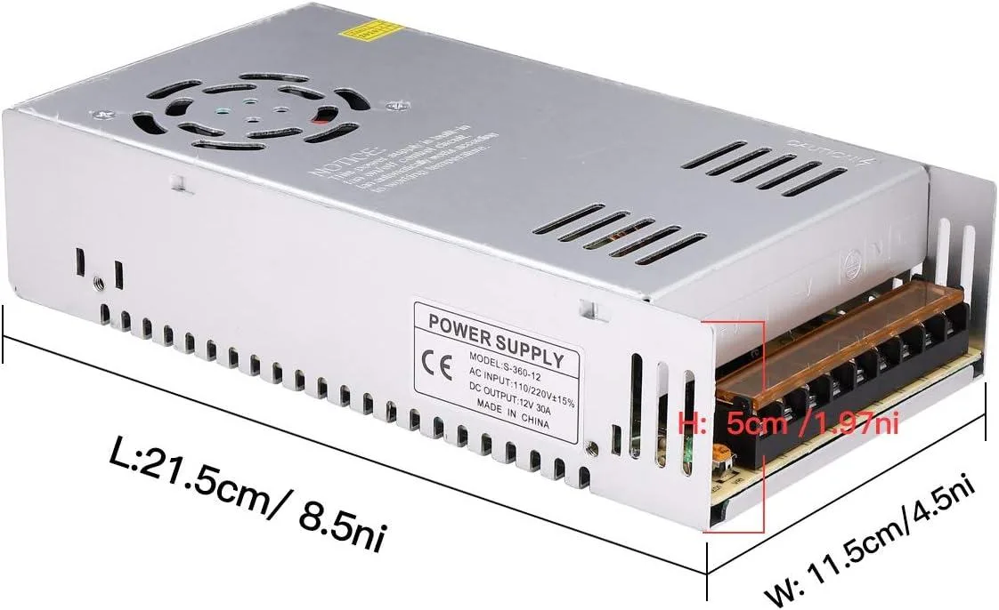 BFKK BFKK 12V 30A 360W Switching Power Supply — product photo