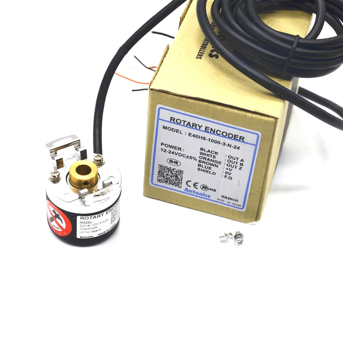 Autonics Corp Autonics Corp E40H8-800-3-N-24 800P/R NPN 12-24VDC rotary encoder — product photo