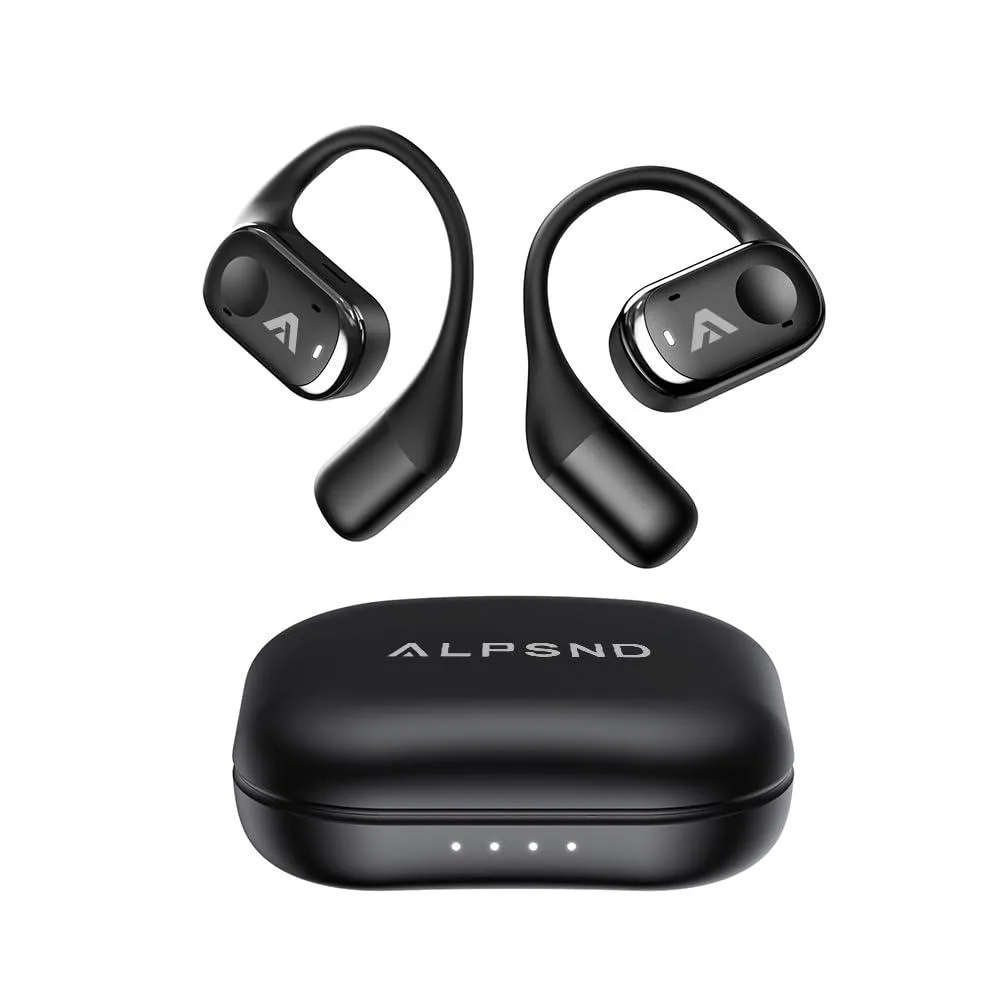  Alpsnd Joy Open-Ear Earbuds Bluetooth 5.4 Black — product photo