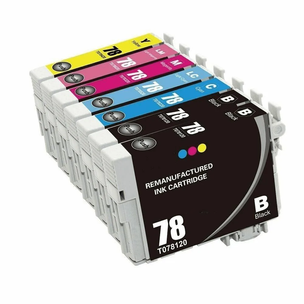 Ninestar Technology Ninestar Technology 7 Pack Ink Cartridge 6 Colors Epson 78 T0781-T0786 — product photo