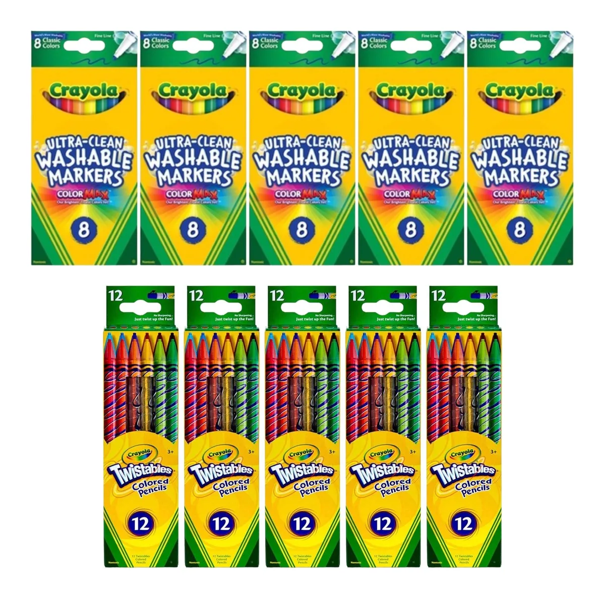 Crayola Crayola SP-53663076843838 illustration bundle 40 markers 60 pencils 100 pieces — product photo