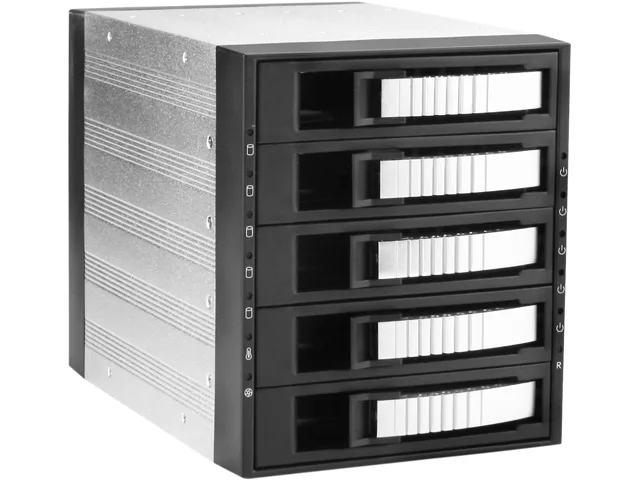 iStarUSA Inc. iStarUSA Inc. BPU-350-Silver 3x5.25" to 5x3.5" SATA 2.0 Hot-Swap Backplane Raid Cage server accessory — product photo