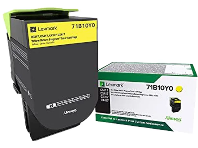 Lexmark Lexmark 71B10Y0 Yellow Toner Cartridge 2300 Pages — product photo
