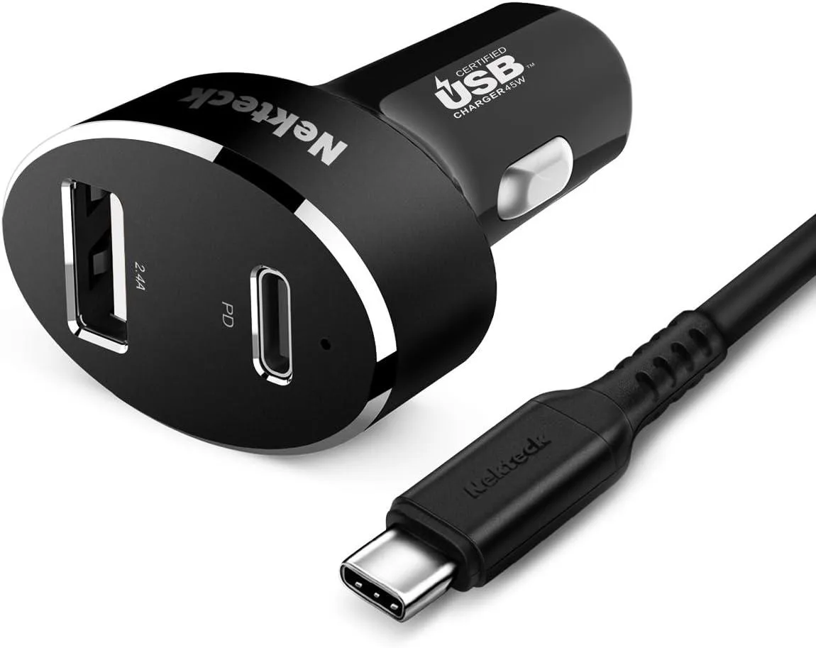 iworkmart iworkmart Type C Car Charger 45W PD 30W QC 18W 3.3ft Cable — product photo