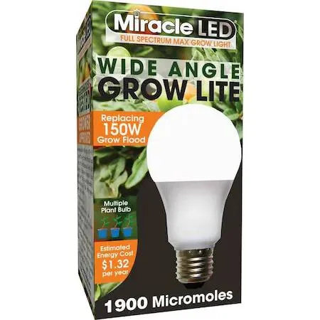 Frosted A19 LED bulb with wide 270-degree beam