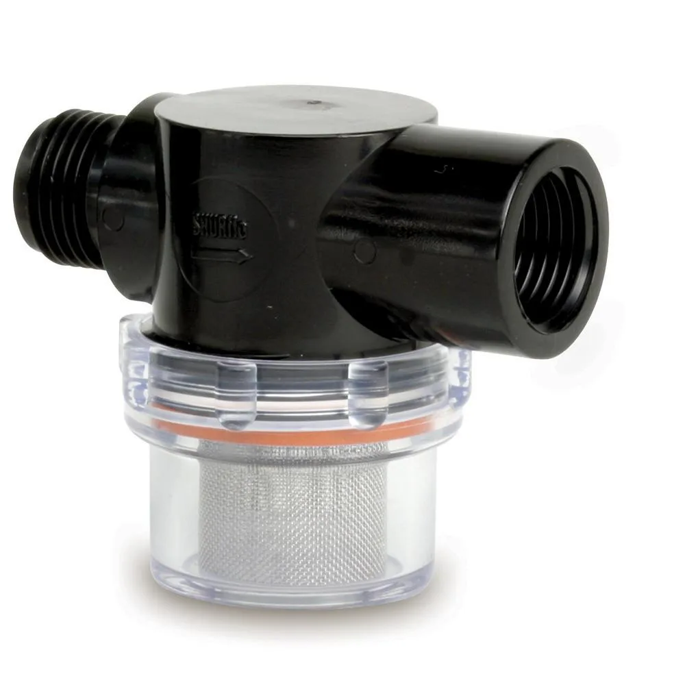 SHURflo SHURflo Twist-On Strainer 1/2 Pipe Inlet Clear Bowl 50-Mesh — product photo