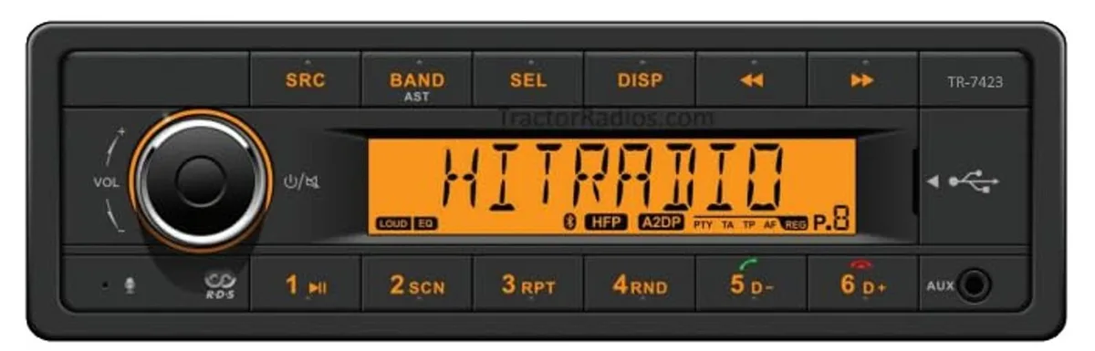 ALSEYE ALSEYE 24V 1DIN ISO Stereo Radio Bluetooth TR-7423 — product photo