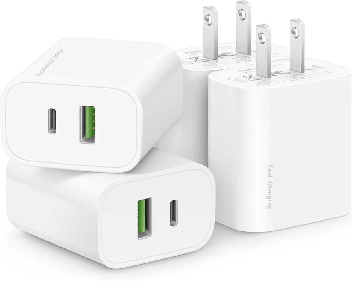 ONITOON ONITOON 4 Pack 20W USB-C &amp; USB-A Wall Charger — product photo