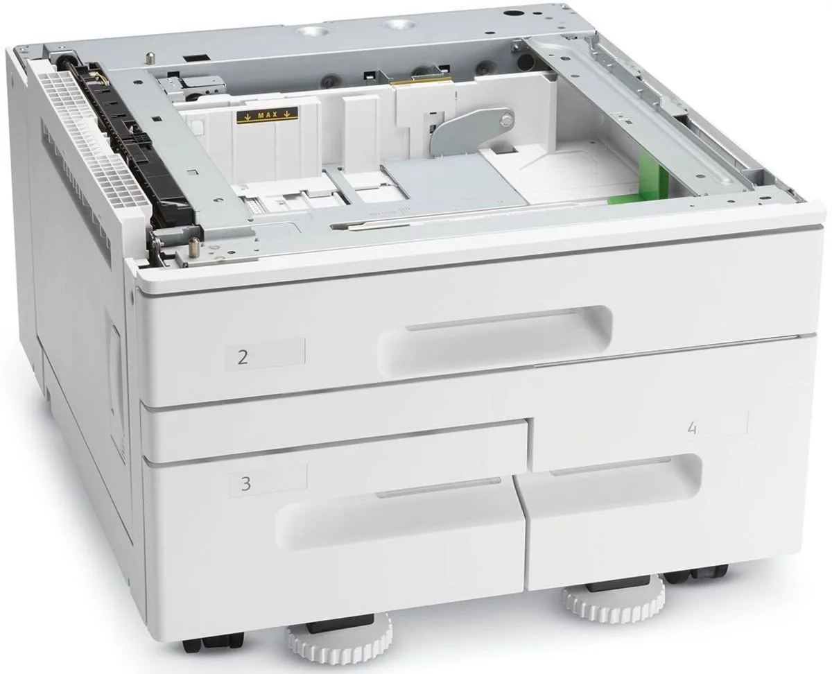 Xerox high-capacity tandem tray printer stand with three paper trays