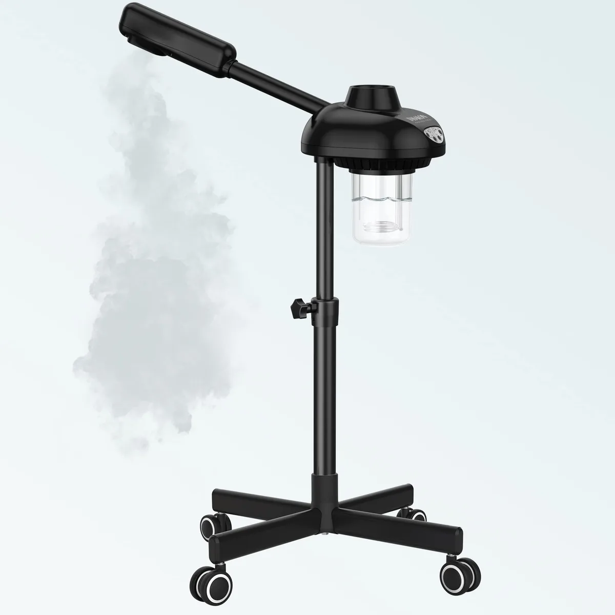  TASALON Steamer on Wheels, Black — product photo