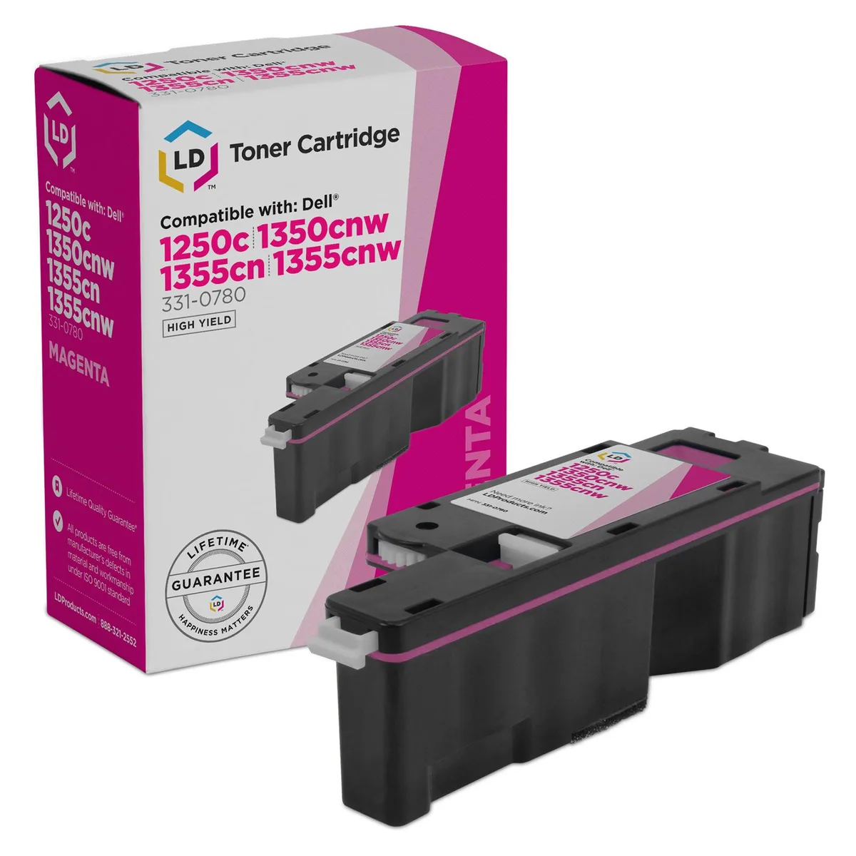 LD Products LD Products Compatible Toner Cartridge for Dell 331-0780 XMX5D High Yield Magenta — product photo