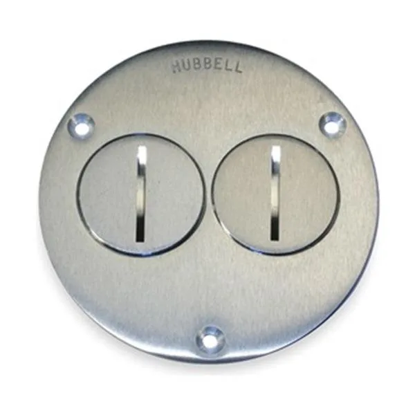Hubbell Incorporated Hubbell Incorporated SA3725 Box Cover, Floor Box Type, 2 Gang — product photo
