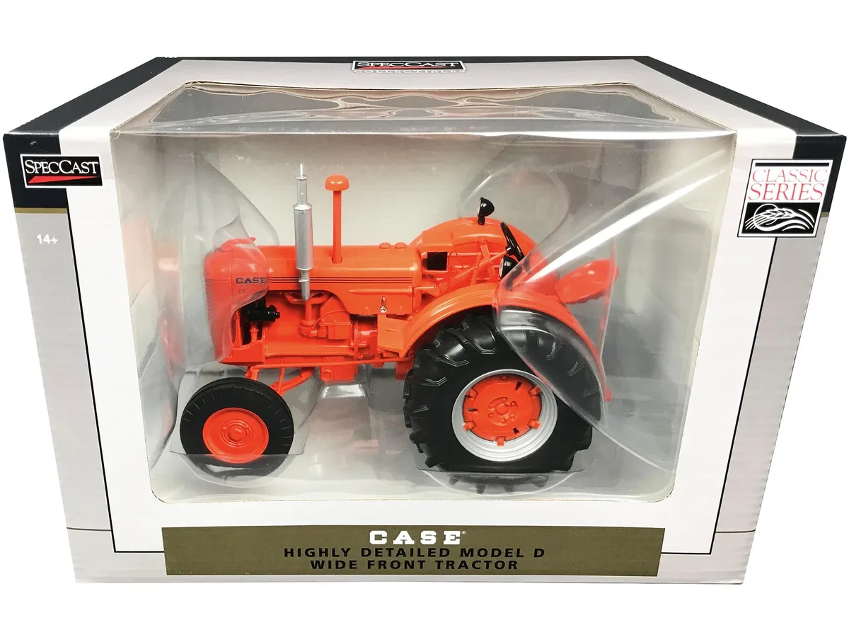 SpecCast Collectibles SpecCast Collectibles Case Model D Wide Front Tractor Orange Classic Series 1/16 Diecast — product photo