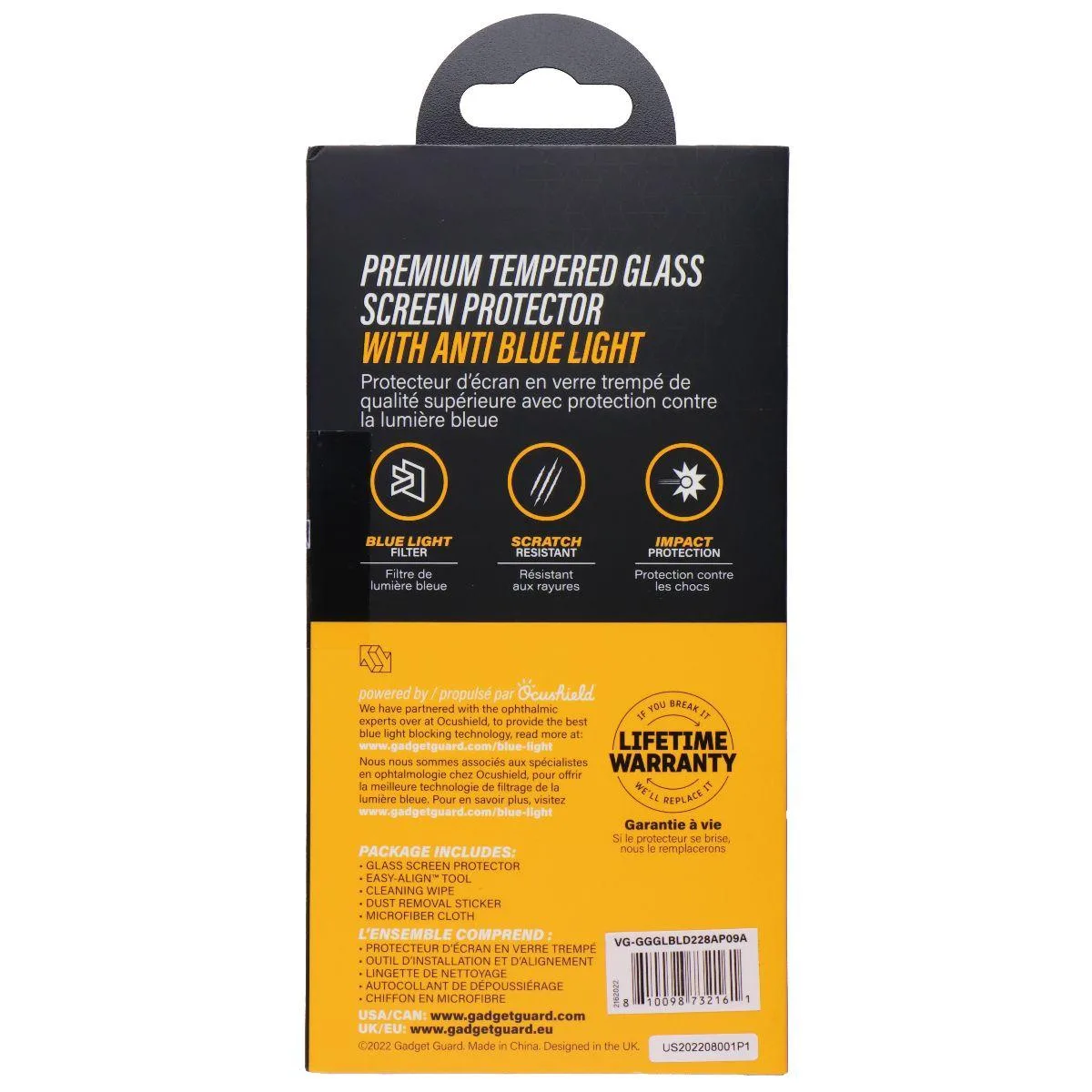 Clear tempered glass screen protector for iPhone 14 Pro Max