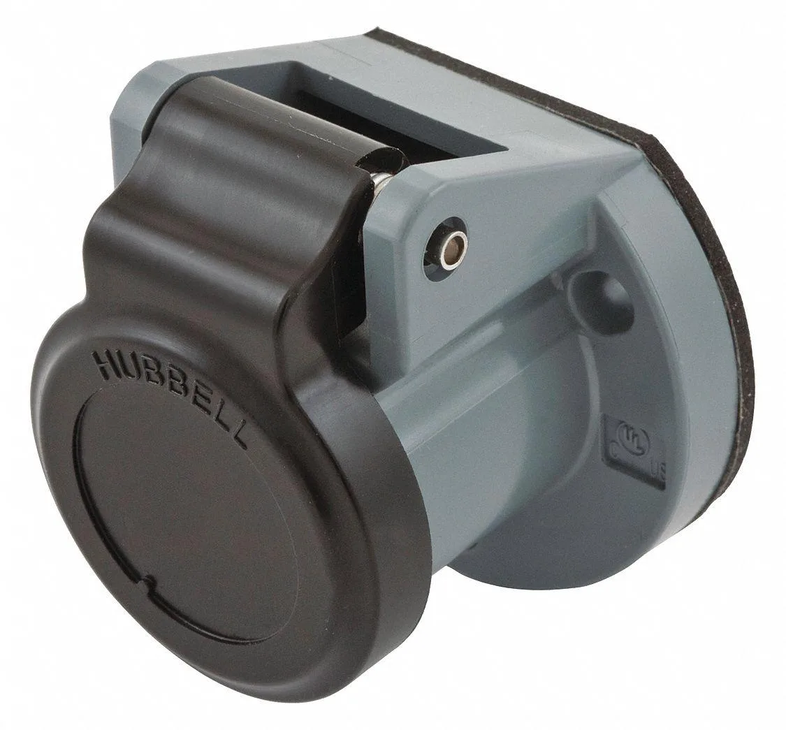 Hubbell Incorporated Hubbell Incorporated HBL15NCBK Single Pole Connector Weather Cover Black — product photo