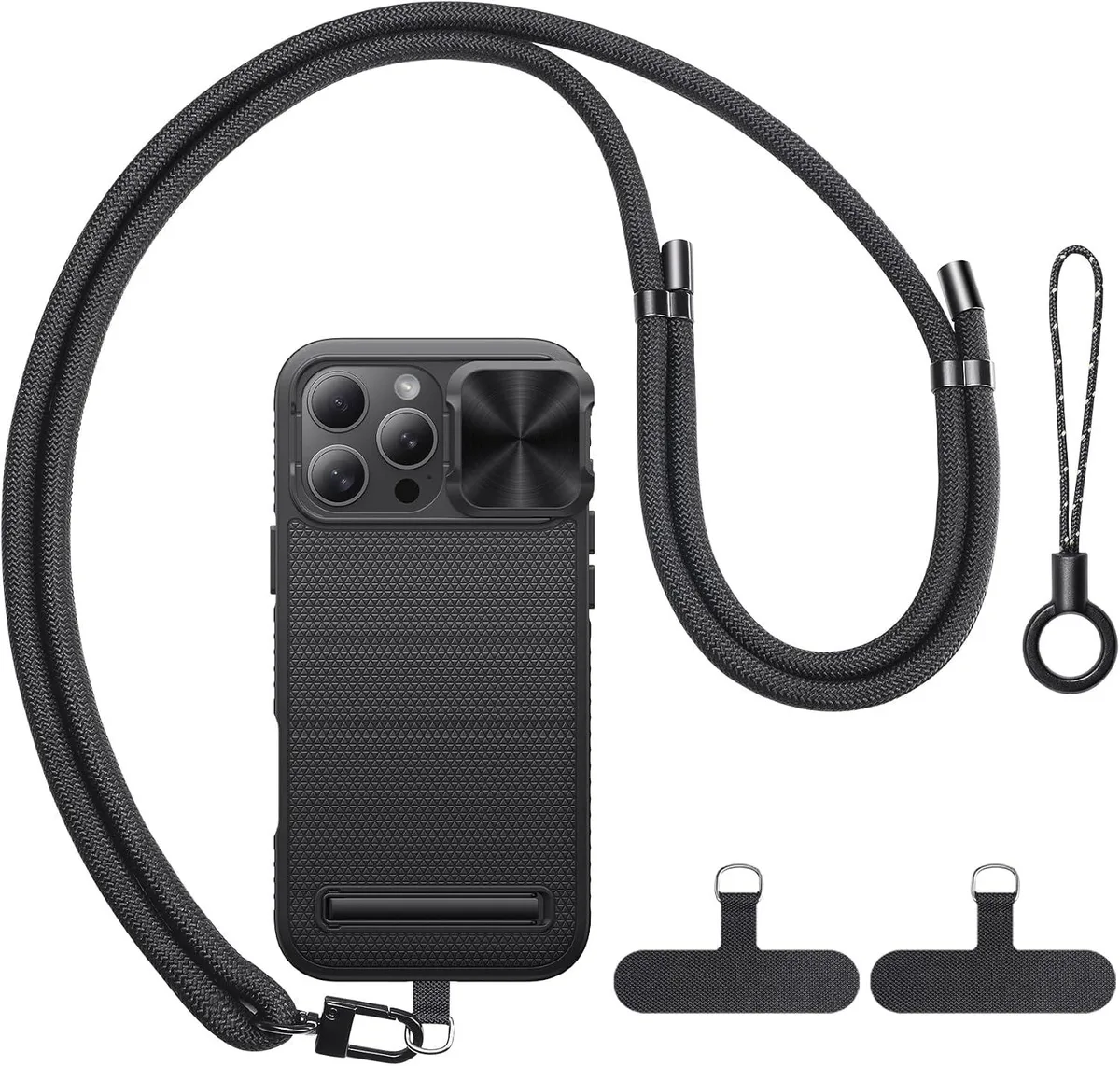 Transcend Transcend iPhone 16 Pro Case with Strap & Stand Black — product photo