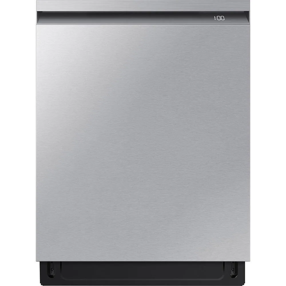 Stainless steel built-in dishwasher with front control panel