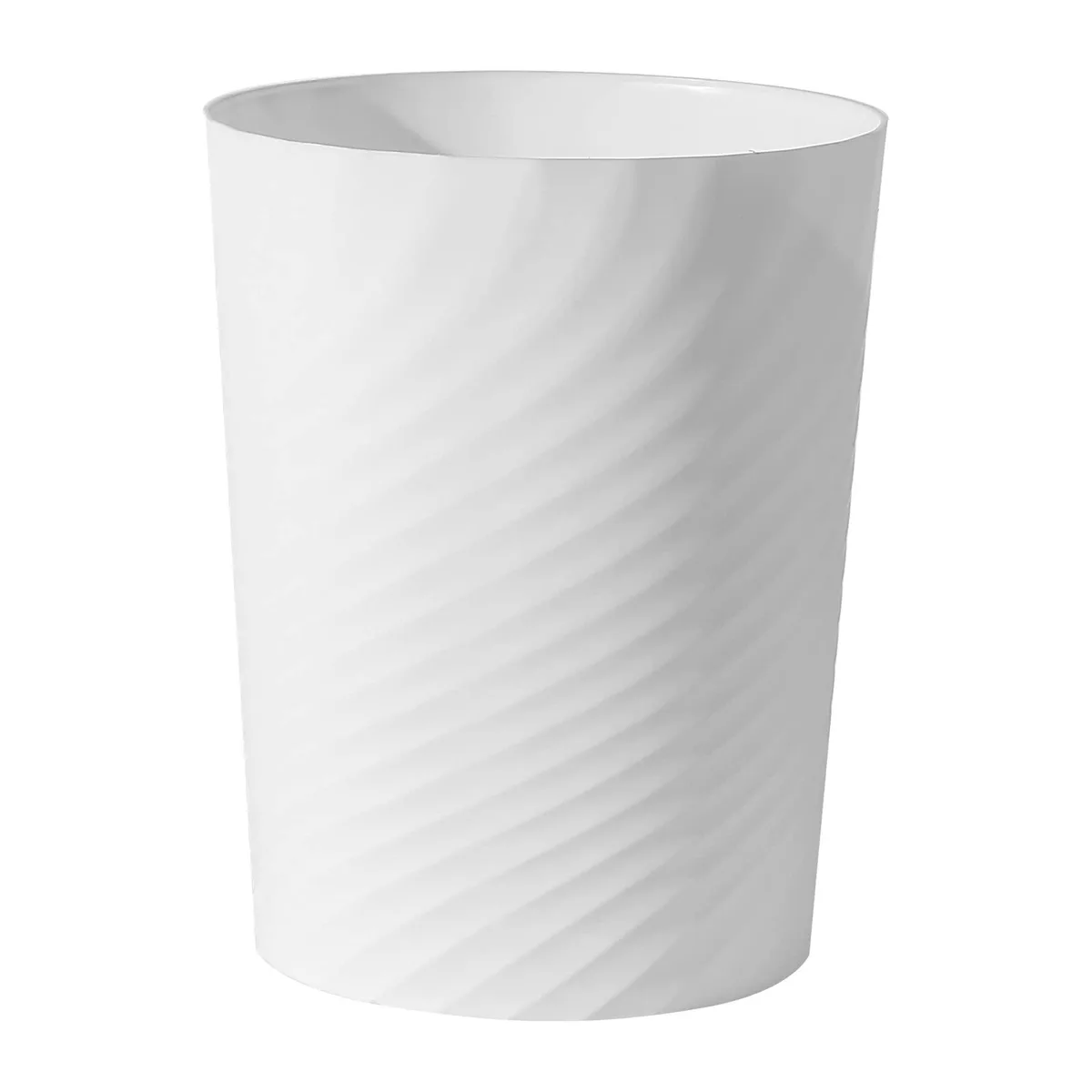 Baldwin 1.8 Gallon White Plastic Trash Can 3 Pack — product photo