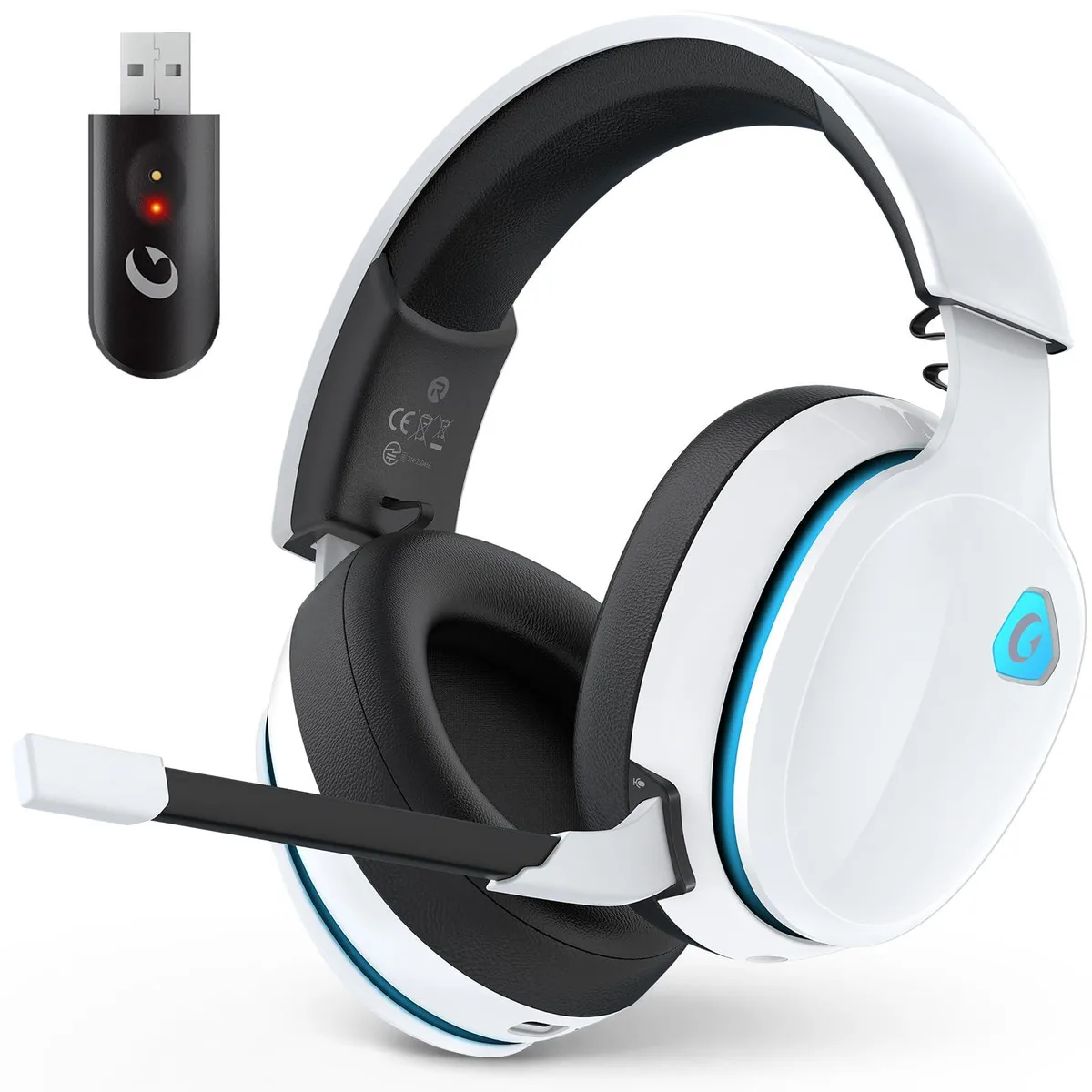  AOC Captain 300 Bluetooth 6.0 Wireless Gaming Headset White — product photo